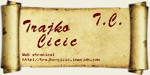 Trajko Čičić vizit kartica
